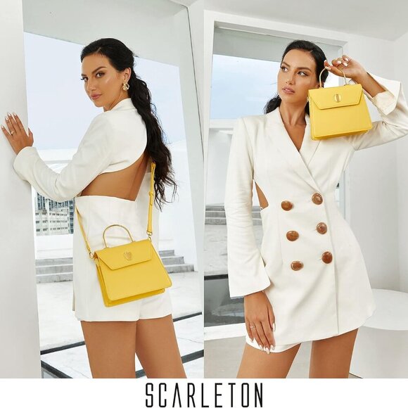 Mini Top Handle Satchel, Crossbody Shoulder Bag, H2077 - Picture 2 of 8